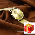 High Quality Simple Design Golden Plated Jewelry Wristwatch for Men Gifts